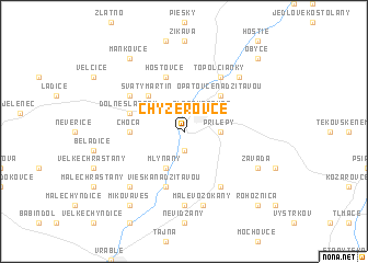 map of Chyzerovce