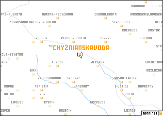 map of Chyžnianská Voda