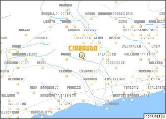 map of Ciabaudo