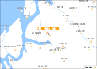 map of Cía Cayapas