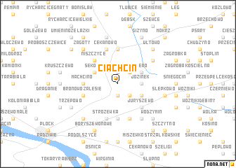 map of Ciachcin