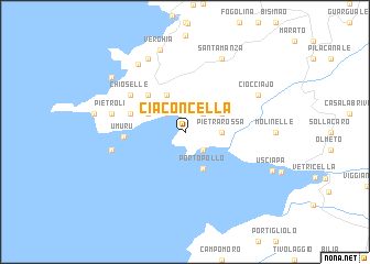 map of Ciaconcella