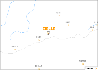 map of Cialla