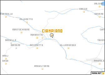 map of Ciampiano