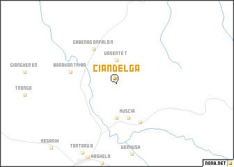 map of Ciandelga