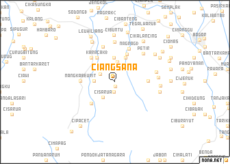 map of Ciangsana