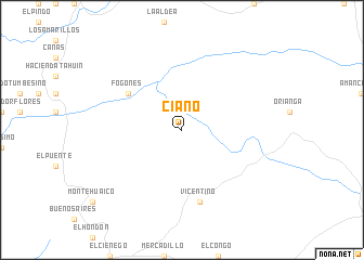 map of Ciano