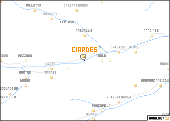 map of Ciardes