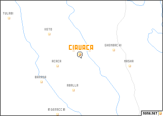 map of Ciauaca