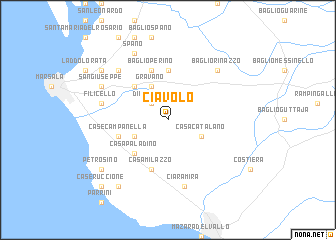 map of Ciavolo