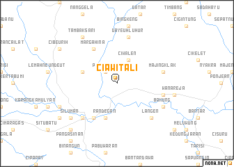 map of Ciawitali