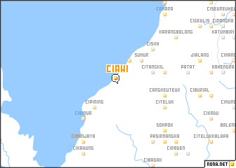 map of Ciawi