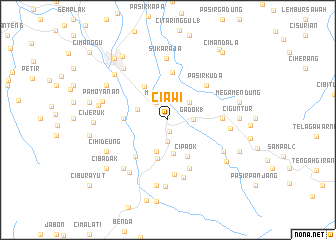 map of Ciawi