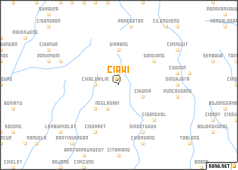 map of Ciawi