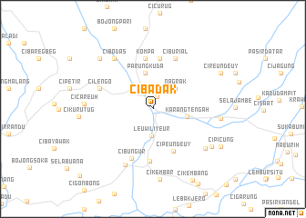 map of Cibadak