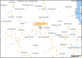 map of Cibadak 2