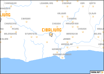 map of Cibaliung