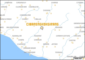 map of Cibarengkok-girang