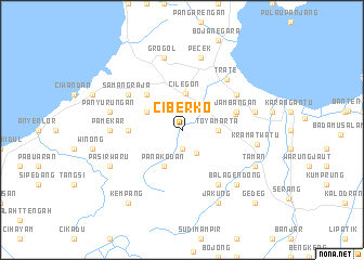 map of Ciberko