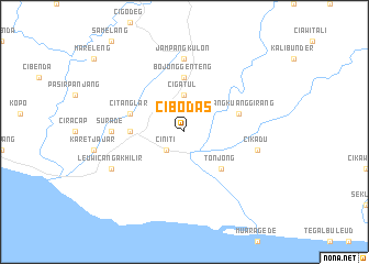 map of Cibodas