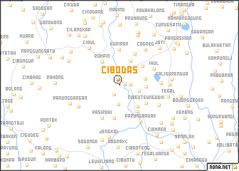 map of Cibodas