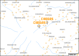 map of Cibodas