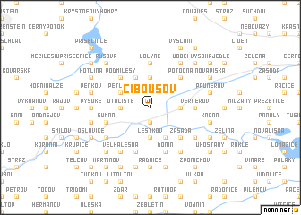 map of Ciboušov