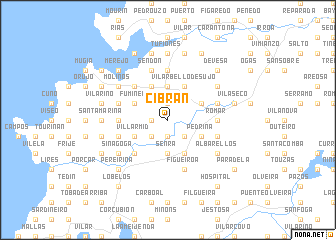 map of Cibrán