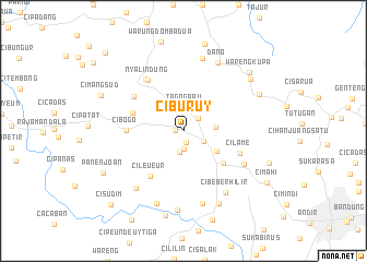 map of Ciburuy