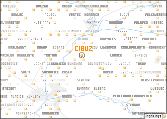 map of Číbuz