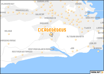 map of Cicade de Deus