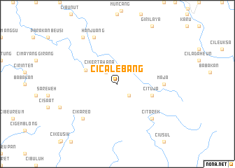 map of Cicalebang