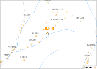 map of Cicani