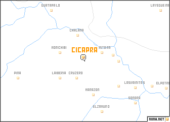 map of Cicapra