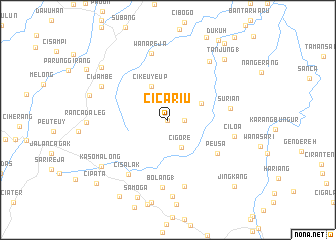 map of Cicariu