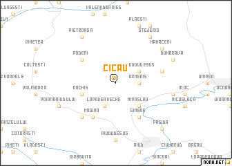 map of Cicău