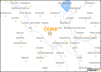 map of Čičava