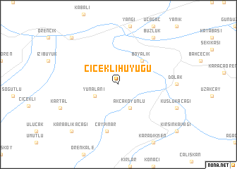 map of Çiçeklihüyüğü