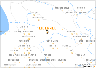map of Cicerale