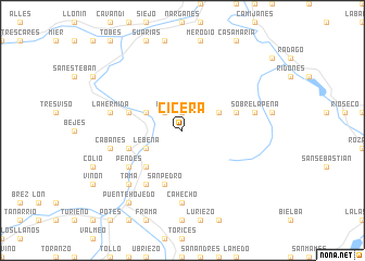 map of Cicera