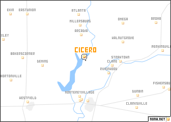 map of Cicero