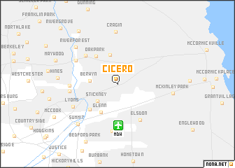 map of Cicero