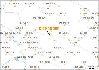 map of Cicha Góra