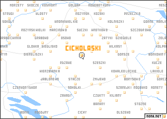map of Cicholaski