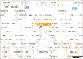 map of Cichorajka