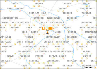 map of Cichów