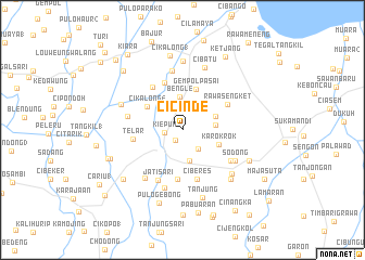 map of Cicinde