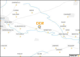 map of Cicir