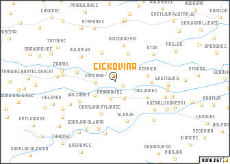 map of Čičkovina