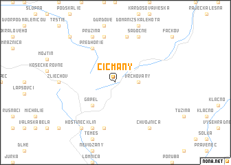 map of Čičmany